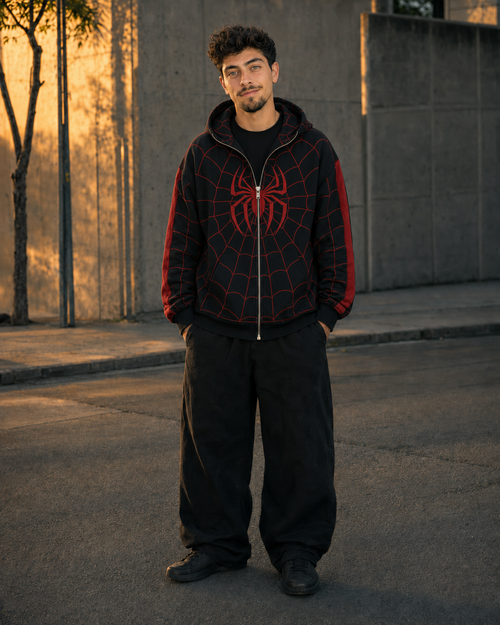 Sam wearing Series 001 on the street